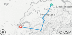 Switzerland Alpine Luxury Experience - Voyages panoramiques en train et escapades de luxe en montagne - 6 destinations