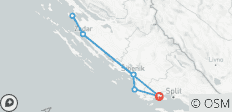 From Trogir: Northern Dalmatia 4-day Tour. Prime Adriatic coastal destinations! Visit Zadar, Sibenik, Nin and more! UNESCO sites. Ancient walled cities. Plenty of history, Venetian architecture and scenic views. Lively waterfronts. Superb gastronomy! - 8 destinations