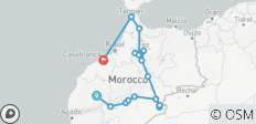 From Marrakech : 14-days Moroccan Journey of Contrasts South to North Tour - 17 destinations