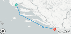 4-day Split to Dubrovnik, Premier Plus boat, Mixed-Age, 10-69s - 4 destinations