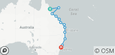 Costa Este de Australia, Gran Barrera de Coral y Sídney - Viaje en Crucero y por Tierra - 14 destinos