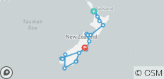 Splendours of New Zealand with Auckland & Huka Lodge - Cruise & Land Journey - 19 destinations
