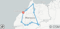 Circuit privé de luxe de 7 jours dans le désert du Maroc : Casablanca, Fès et Marrakech - 13 destinations