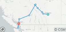 Canada rental car tour: From the Rocky Mountains to the Pacific Ocean - 10 destinations