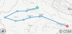 14 Noches / 15 Días Patrimonio, Desierto y Viaje Espiritual por el Rajastán y el Norte de la India - 11 destinos