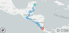 Tulum naar San José - 35 bestemmingen