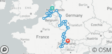 Romantische Rijn & Moezel met Zwitserland 2026 - 19 Dagen (inclusief Moezeldal) - 33 bestemmingen