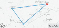 Taj Mahal Tour mit Ranthambore Tiger Safari ab Agra 2 Tage - 4 Destinationen