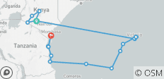 Safari, The Seychelles and Indian Ocean - Cruise & Land Journey 2026/2028-2029 - 22 destinations
