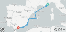 De la Côte d\'Azur à l\'Andalousie - 9 destinations
