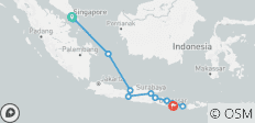 Indonesian Odyssey: Singapore to Bali - 11 destinations
