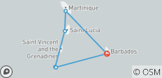 Karibische Eleganz: Barbados, St. Lucia und die Grenadinen - 6 Destinationen