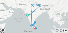 Ongelooflijke reis naar India, Nepal & Sri Lanka - 46 bestemmingen