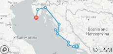Van Split naar Pula: Midden- en Noord-Dalmatië: 7-daagse rondreis. Eersteklas Adriatische kustbestemmingen! Zadar, Sibenik, Split, Trogir en meer! UNESCO sites en oude ommuurde steden. Volop natuur, geschiedenis en Venetiaanse architectuur. Uitsteke… - 11 bestemmingen