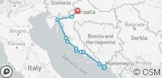 De Dubrovnik a Zagreb: Dalmacia Central y Septentrional: circuito de 9 días. ¡Los mejores destinos de la costa adriática! ¡Zadar, Sibenik, Split, Trogir y más! Lugares de la UNESCO y antiguas ciudades amuralladas. Mucha naturaleza, historia y arquit… - 12 destinos