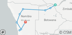 Chutes, Botswana et Namibie 2027 - 15 jours - 10 destinations
