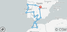 17 jours Madrid, Portugal, Andalousie et Maroc - 21 destinations