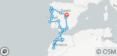21-Tage Madrid, Spanien, Portugal & Marokko - 24 Destinationen
