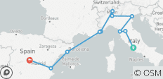 Mediterranean Treasures & Southern Europe Explorer 13 Days / 12 Nights - 14 destinations