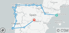 16-Tage Nordspanien, Lusitania & Madrid ab Barcelona - 28 Destinationen
