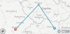 Hauptstädte von Deutschland, der Tschechischen Republik und Österreich in einer Woche - 3 Destinationen