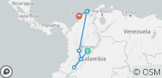Kolumbien Kompakt & Aktiv - Kultur, Kaffee und Karibik (12 Tage) - 12 Destinationen