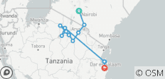 Kenya & Tanzania Safari Expedition with Zanzibar - 17 destinations