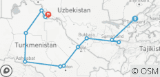 Reis naar Oezbekistan, Tadzjikistan en Turkmenistan - 13 bestemmingen
