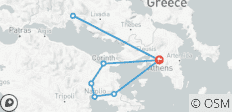 Descubre Atenas, Argólida y Delfos: 5 días - 8 destinos