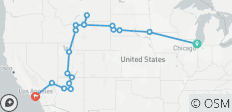 Chicago, Mt Rushmore & Los Angeles - 11 days - 19 destinations