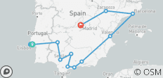 Ab Lissabon: 12-tägige Reise durch Andalusien und an die Mittelmeerküste - 15 Destinationen