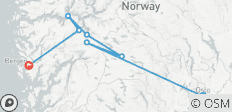 Von Oslo nach Bergen über die Fjordregion: Nachhaltig durch Norwegen (8 Tage) - 7 Destinationen
