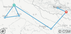 13-Day India & Nepal Spiritual & Cultural Discovery: Delhi, Agra, Jaipur, Varanasi, Kathmandu & Pokhara - 9 destinations