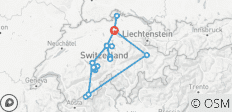 Circuit de 10 jours en Suisse avec le Glacier Express (2 nuits à Zermatt, 2 nuits à Interlaken, 2 nuits à Lucerne et Zurich) - 23 destinations