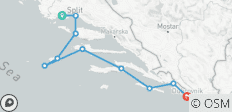 Enkele reis per boot van Split/Trogir naar Dubrovnik, K260 MS My Way 2026 - 10 bestemmingen