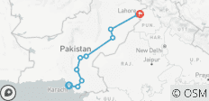 Reisplan voor Zuid-Pakistan - 12 bestemmingen