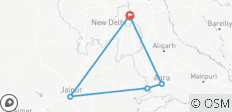 „Golden Triangle“-Tour mit privatem Fahrzeug und ortskundigen Reiseleitern – 5 Tage (ohne Unterkunft) - 5 Destinationen