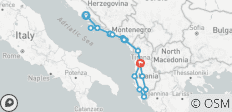 Premium Kroatien, Montenegro und Albanien (20 Destinationen) - 20 Destinationen
