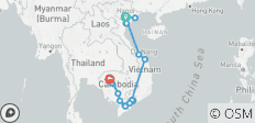 De parel van Indochina – 22 dagen - 21 bestemmingen