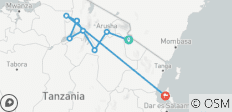 Safari in Tanzania met de Serengeti – Kleine groep (Kleine groepen, inclusief Zanzibar) - 11 bestemmingen