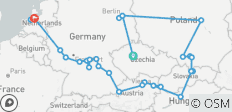El Bloque del Este con «Magnificent Europe»: Praga → Ámsterdam (2028) - 29 destinos