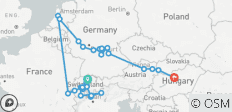Switzerland by Rail with Magnificent Europe Zurich → Budapest (2028) - 39 destinations