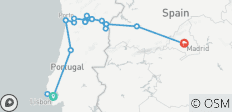 Douro Delights with Lisbon and Madrid Lisbon → Madrid (2028) - 21 destinations