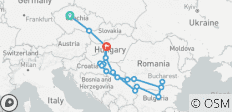 Reise durch den Balkan mit Prag – Prag → Budapest (2028) - 18 Destinationen