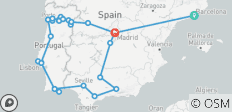 Spain and Portugal Delights with Douro River Cruise Barcelona → Madrid (2028) - 29 destinations