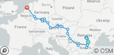 Grand voyage à travers l\'Europe avec la Transylvanie : Bucarest → Amsterdam (2028) - 31 destinations