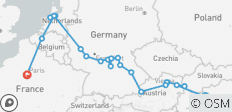 Magnificent Europe with Paris Budapest → Paris (2028) - 22 destinations