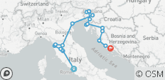 Premium de Roma a Split (including Sibenik) - 20 destinos