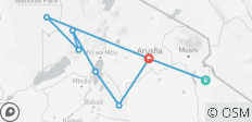 Safari de luxe de 9 jours / 8 nuits, combinant trajet en voiture et vol de retour, pour observer la migration - 8 destinations