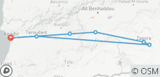 2 Dagen Privé Sahara Tour naar Zagora Woestijn vanuit Agadir - 7 bestemmingen